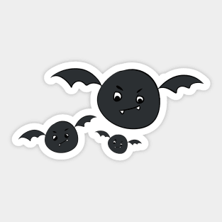 Cute halloween bats Sticker